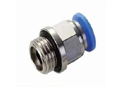 Conector engate rápido tubo PU 8mm x rosca 1/4 BSP