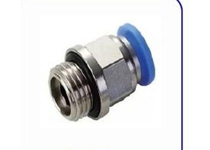 Conector engate rápido tubo PU 8mm x rosca 1/8 BSP