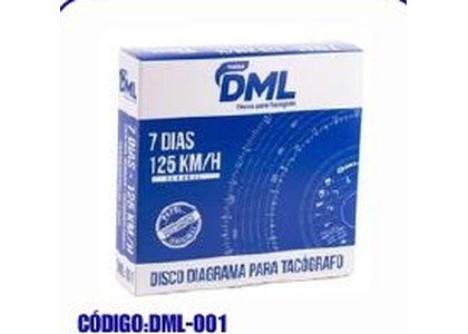 Disco tacógrafo semanal 125 km 20x20